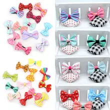 1PC Fahion Girls Children Bow Clip Ribbon Kids Duckbill Hair Mixed Hairpins