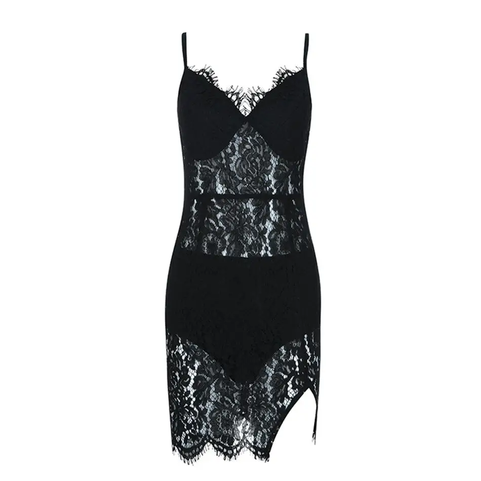 Adyce-2019-New-Summer-Women-Lace-Bandage-Dress-Vestidos-Sexy-Sleeveless-Hollow-Out-Spaghetti-Strap-Club (2)_
