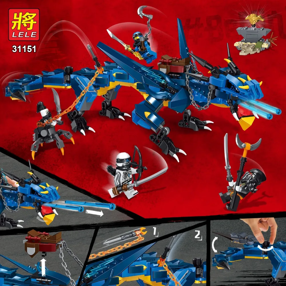 

New Ninja Series Mech Dragon Compatible With LegoINGLY Ninjagoes Model Building Blocks Brick Toys Gift For Children