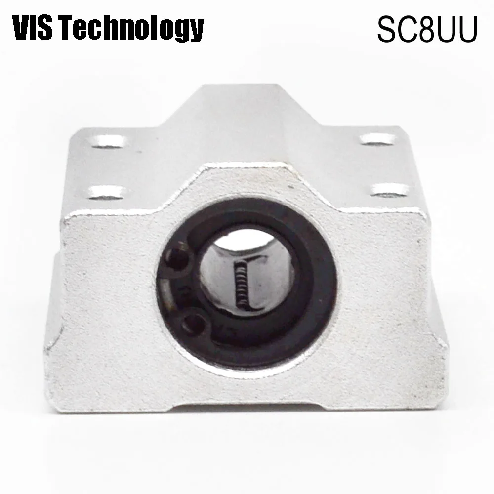 4pcs/lot SC8UU SCS8UU Linear Ball Bearing Pillow Block shaft CNC parts for RepRap 3D printer | Компьютеры и офис