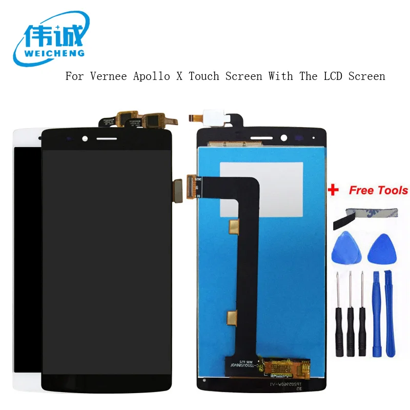 

WEICHENG Test Well For Vernee Apollo X LCD Display Screen Perfect Repair Part +Free Tools