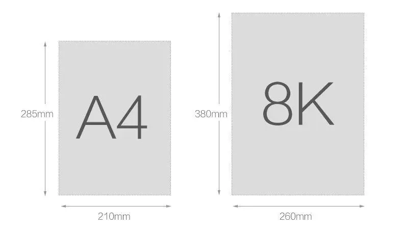 Плотный большой жесткий чехол для ноутбука 8K рисование альбом рисования А4