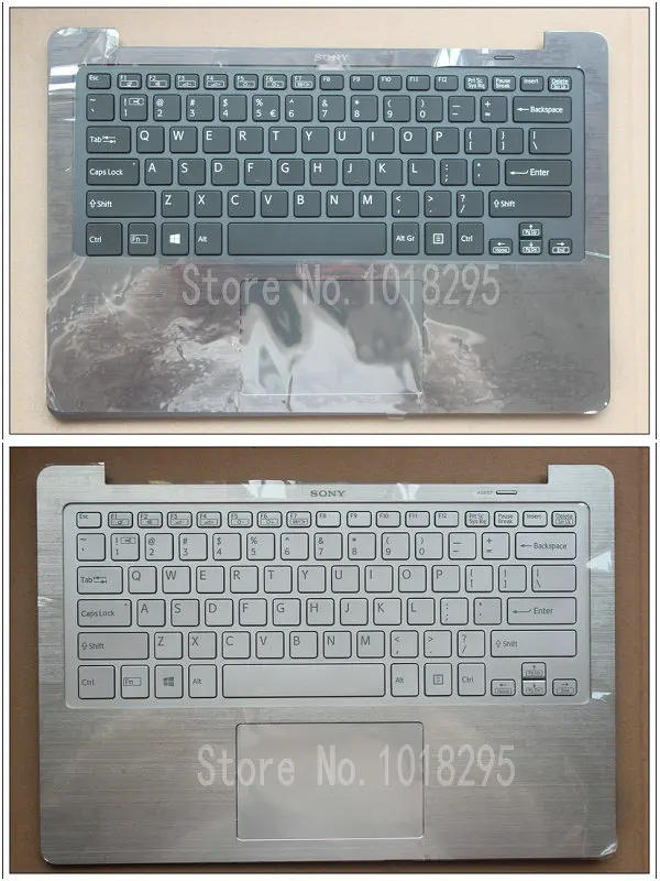 

NEW laptop US keyboard for Sony SVF13N black/Silver backlight keyboard with Palmrest Cover