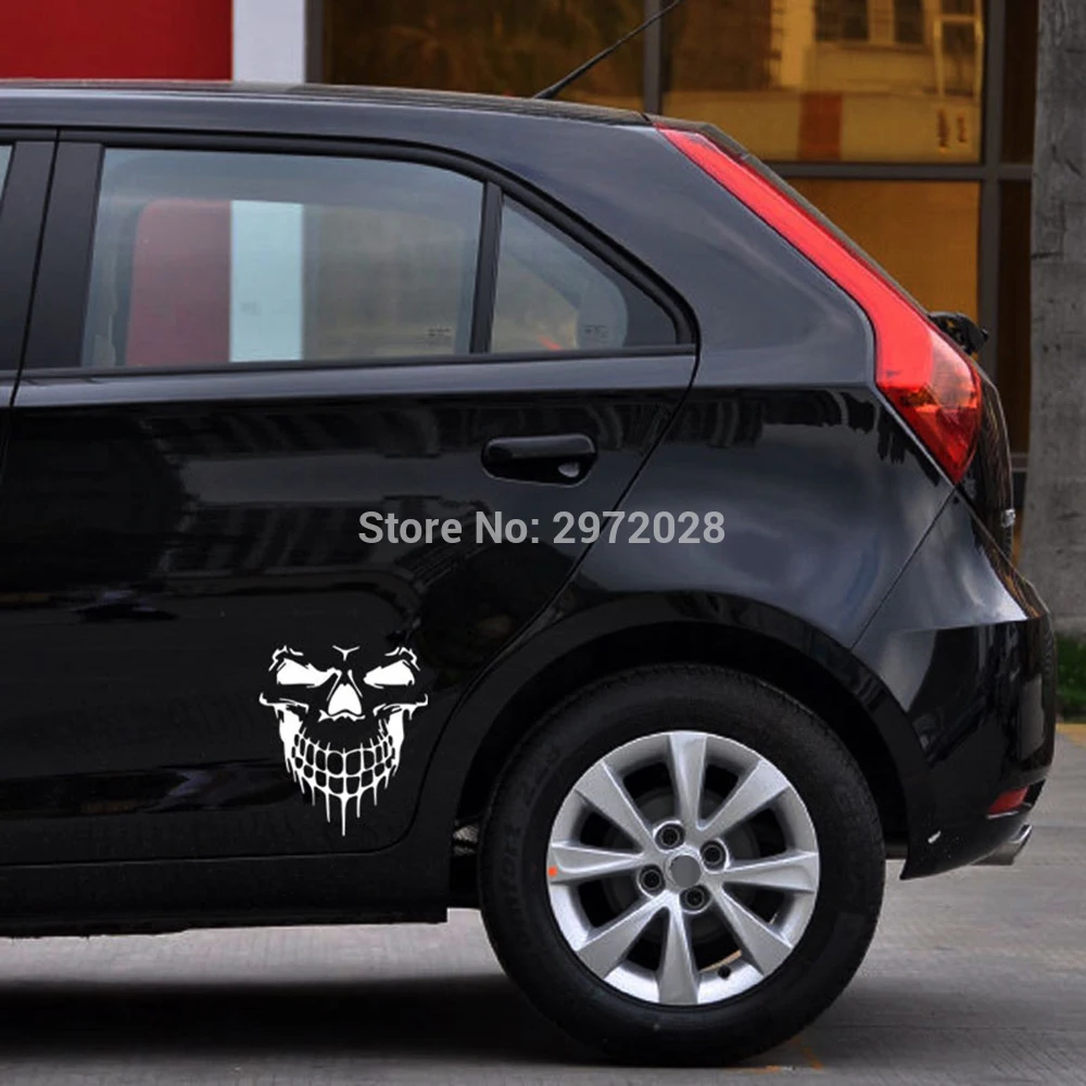 Newest Reflective Skull Oem Creative Auto Decal Car Sticker Car Bumper