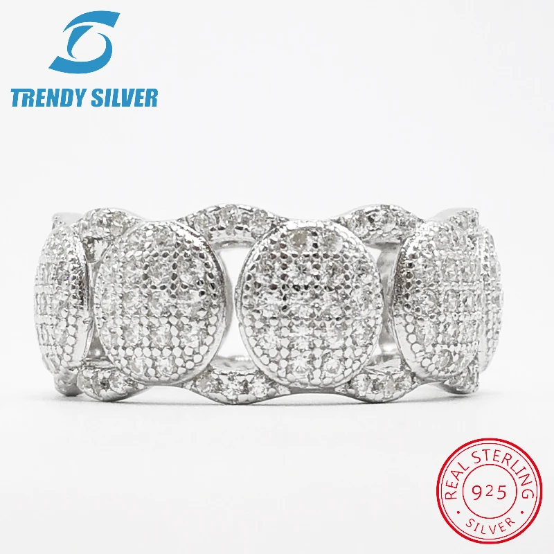 

vintage rings silver real 925 sterling jewelry for women rose gold with stone zircon solid elegant