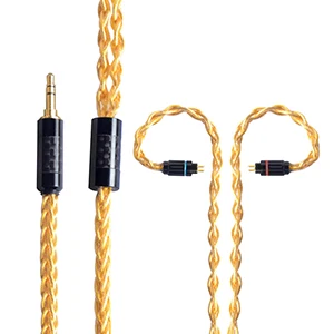 OKCSC 0,78 мм кабель для обновления 2pin разъем 2,5 мм Баланс разъем 3,5 мм/4,4 мм разъем 7 ядер 49 провода позолоченный OCC для SONY WM1Z/WM1A - Цвет: 3.5mm plug