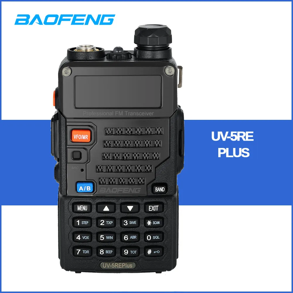 

BaoFeng UV-5RE Plus Talkie Walkie 128CH Dual Band VHF 136-174MHz&UHF 400-520MHz Transceiver Two Way Radio Portable Interphone