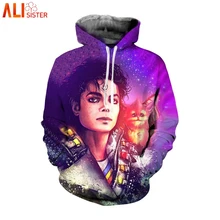 Alisister Майкл Джексон толстовки, свитшоты, куртки для мужчин и женщин, пуловеры с длинным рукавом, Забавный спортивный костюм с 3d принтом размера плюс, Прямая поставка