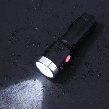 

USB LED Waterproof Flashlight 26650 Rechargeable L2 1200LM Portable Ultra Bright Torch IP55 10W Aluminum Alloy Flashlight