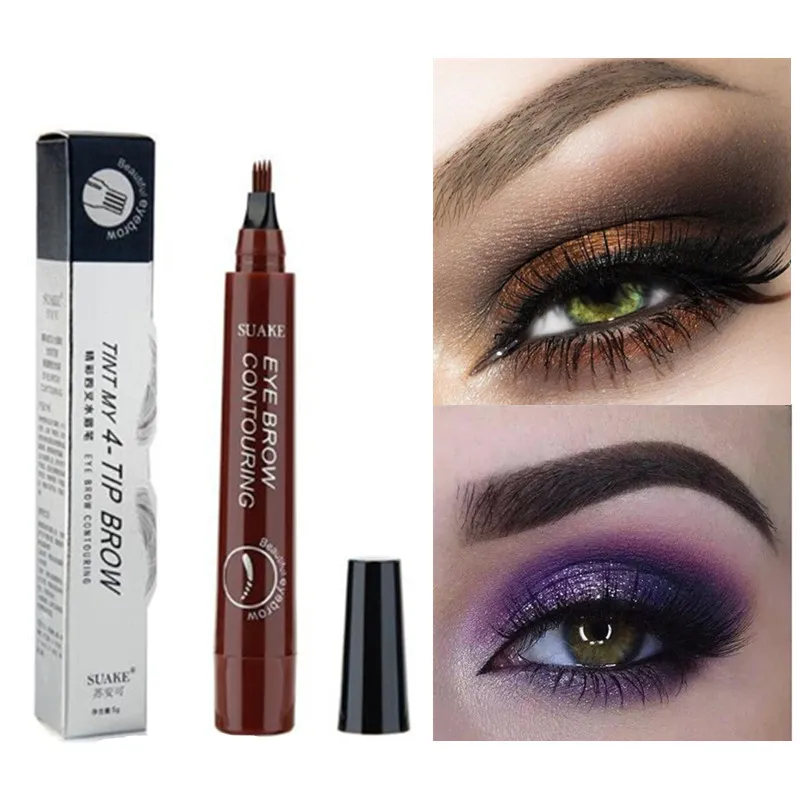 

Microblading Eyebrow Pen Waterproof Fork Tip Eyebrow Tattoo Pencil Long Lasting Professional Fine Sketch Liquid Eye Brow Pencil