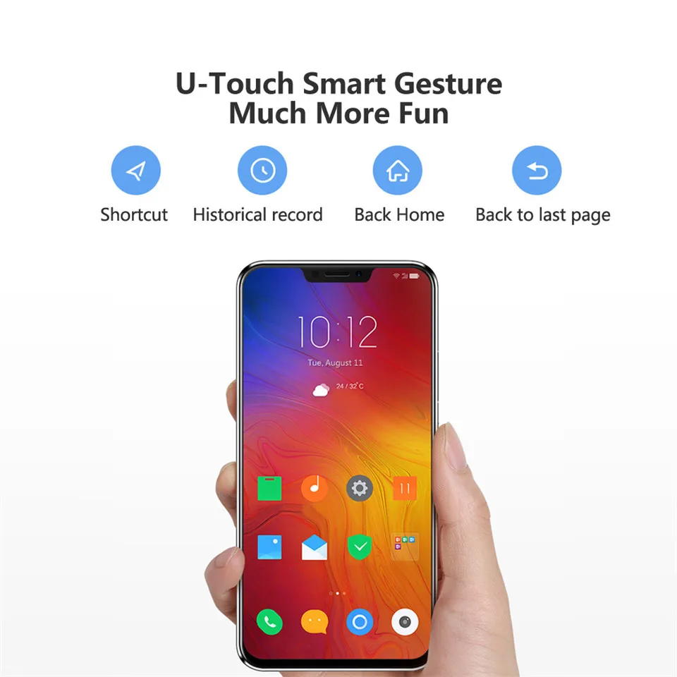 Оригинальный lenovo Z5 L78011 Смартфон Android отпечатков пальцев 6 GB 64 GB восьмиядерным AI Камера Snapdragon 636 4G FDD LTE 6,2 "FHD 16.0MP
