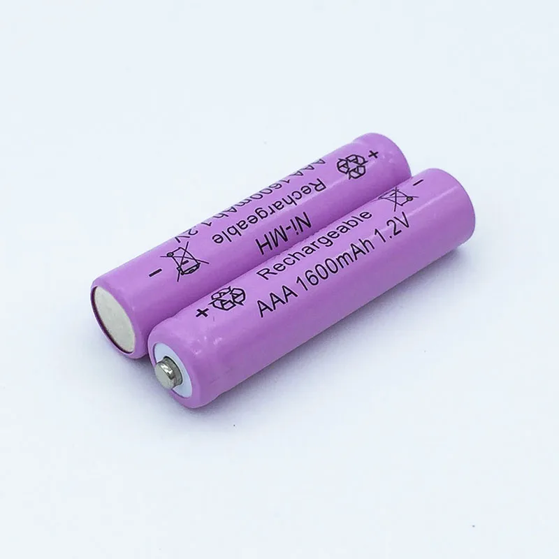 

2Pcs 2X 1.2V AAA aaa 3A 7# NI-MH Battery 1600mAh Rechargeable batteries batteria Digital Batteries camera toys