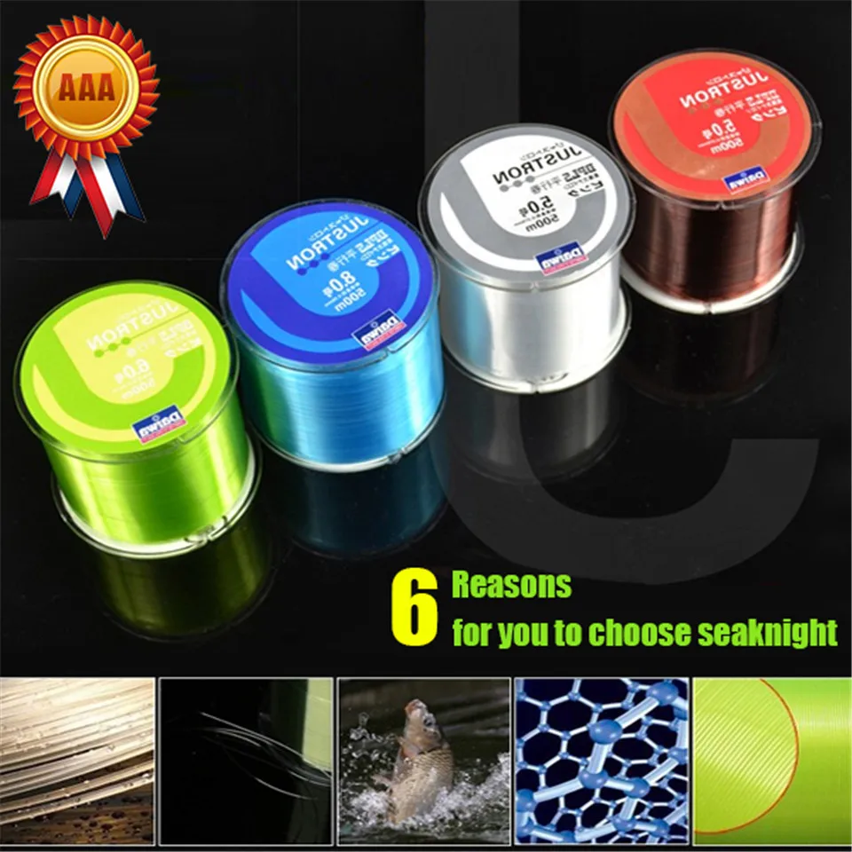 

Golden Supplier ! 500M Monofilament Winter Linha Nylon Fishing Line Janpan Lure Carp Fishing Wire Cable 8 25LB Strong Soft Round
