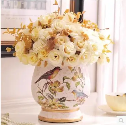 Керамическая ваза, креативное домашнее декоративное искусство и ремесла, рождественские и свадебные украшения комнаты