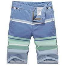 2017 neue Marke Sommer Casual Shorts Männer Baumwolle Mode-stil Herren Shorts Bermuda Beach Stripped Shorts Plus Größe Männer Shorts