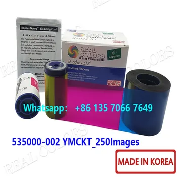 

15Pieces Compatible Datacard Ribbon 535000-002 YMCKT 250 Prints Made in Korea for Datacard CD800 CP80 CP80 Plus ID Card Printer