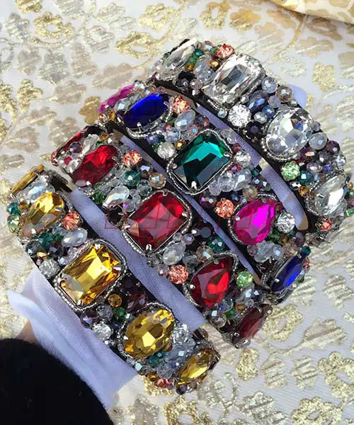 

2019 Woman hairband Crown Tiara De Noiva Bridal Hair Accessories Crystal beads head band baroque headband Party Jewelry diadema