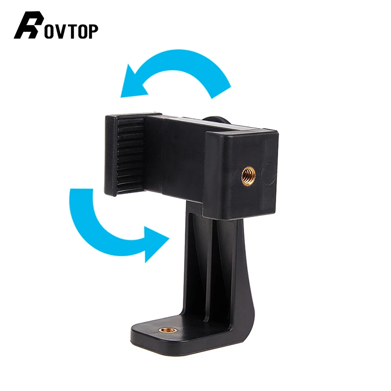 

Rovtop Universal Phone Holder 360 Rotatable Phone Tripod Mount Adapter Phone Clipper Holder for Iphone Huawei Samsung and more