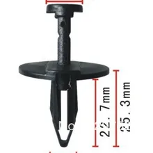 100 шт нейлон черный брызговик щит и фасции фиксатор для ford: N802781-S для GM: 14093088 Пластиковые зажимы Автомобильные крепежные детали