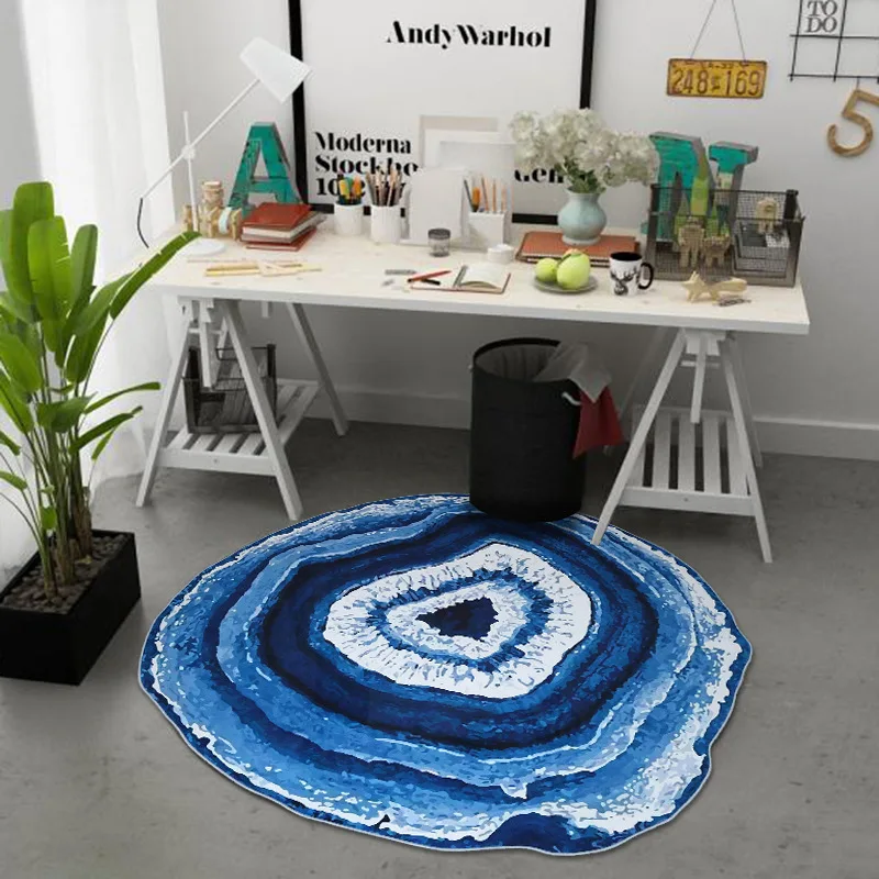 Zeegle Round Carpets for Living Room Computer Chair Area Rug Cloakroom Rugs Anti-slip Chilren's Carpets Kids Bedroom Mats Zeegle Round Carpets for Living Room Computer Chair Area Rug Cloakroom Rugs Anti-slip Chilren's Carpets Kids Bedroom Mats