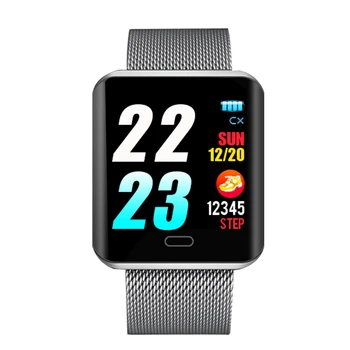 

RorainT Smart Bracelet Bluetooth Multifunction Mode Sports Watch 1.3 Inch Color Screen Blood Pressure Heart Rate Monitoring