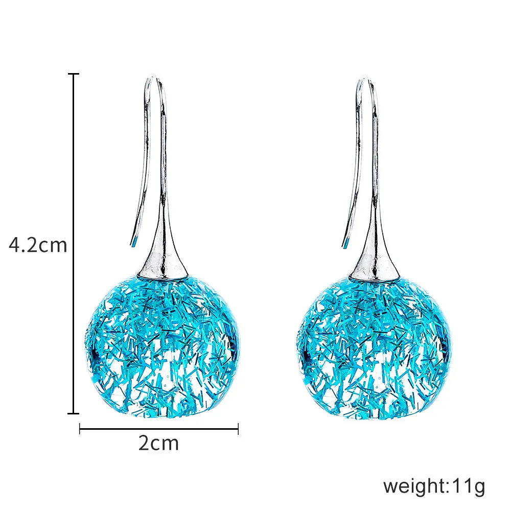 Кристальные цветные блестящие полимерные магические серьги-Крючки для женщин, цветные стеклянные богемные Висячие серьги для женщин, подарки