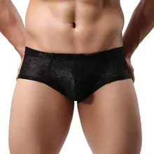 Мужские трусы-боксеры, дышащие мужские прозрачные кружевные шорты, мужские трусы, нижнее белье, брендовые шорты, соблазнительные мужские трусы боксеры