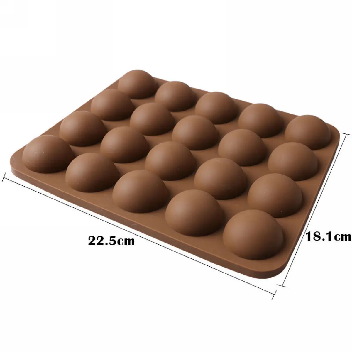 JX-LCLYL Silicone 20-Half Ball Chocolate Mould Fondant Cake Candy Decor Baking Tools