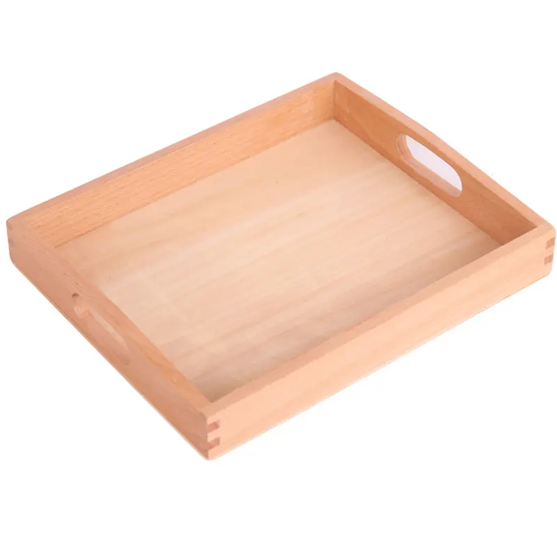 Wooden Montessori Toys Infant Wooden Tray Set Of 3 Preschool Educational Learning Toys For Kids Juguetes Brinquedos E2364Z