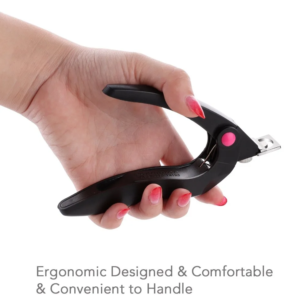 Pontas das Unhas de Acrílico Cortador de Unha Tesoura de Aço Preto Ferramentas Gel Manicure Clipper Inoxidável Atacado F0324x 100 Pcs uv 2 Cortadores e aparadores