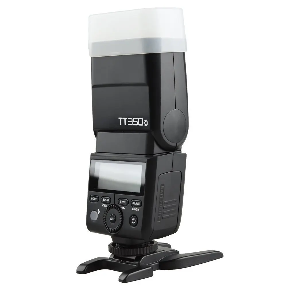 Вспышка Godox Mini Speedlite TT350C TTL HSS + 2 аккумулятора 2500 мАч для Canon 800D 760D 750D 700D 650D 600D 80D 70D 60D 7D