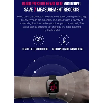 

Sports SmartWatch Waterproof Smart Wristwatch Activity Heart Rate Monitor Bluetooth Bracelet Fitness Tracker Smart Watch Men