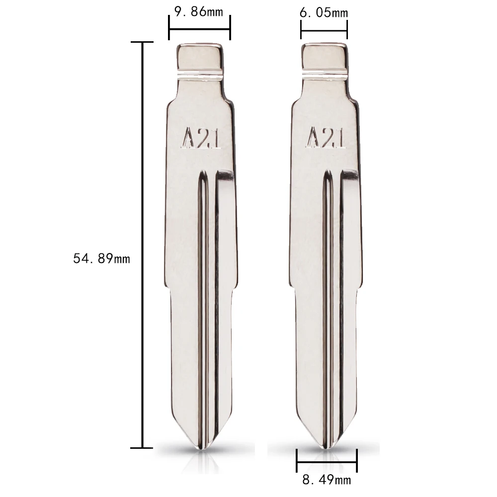 KEYYOU 84# металлическое чистое лезвие ключа модифицированный Выкидной ключ автомобиля оболочки лезвия для Chery A21 флип ключ № 84 Заготовка ключа замка зажигания автомобиля лезвие
