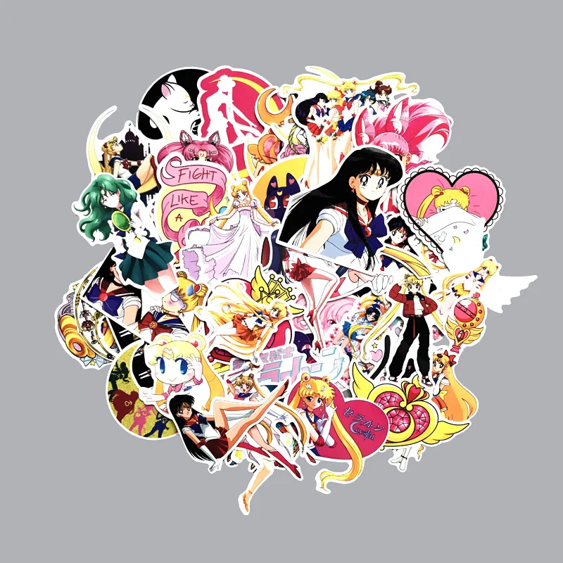 

[new] Sailor Moon Water Ice Moon Suitcase Sticker Trolley Case Travel Box Moon Hare Anime Sticker Sticker Cartoon