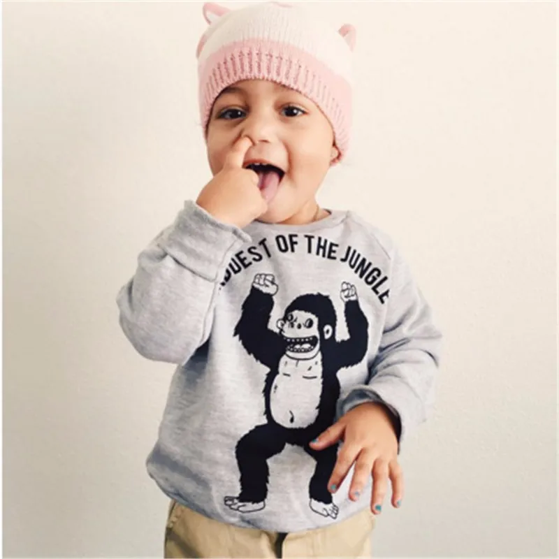 13For Boys Girls Sweater T-Shirts Clothes Autumn Winter New Panda Bear Printing Tops Kids Sweatershirt Tees Clothing Full Sleeve 5