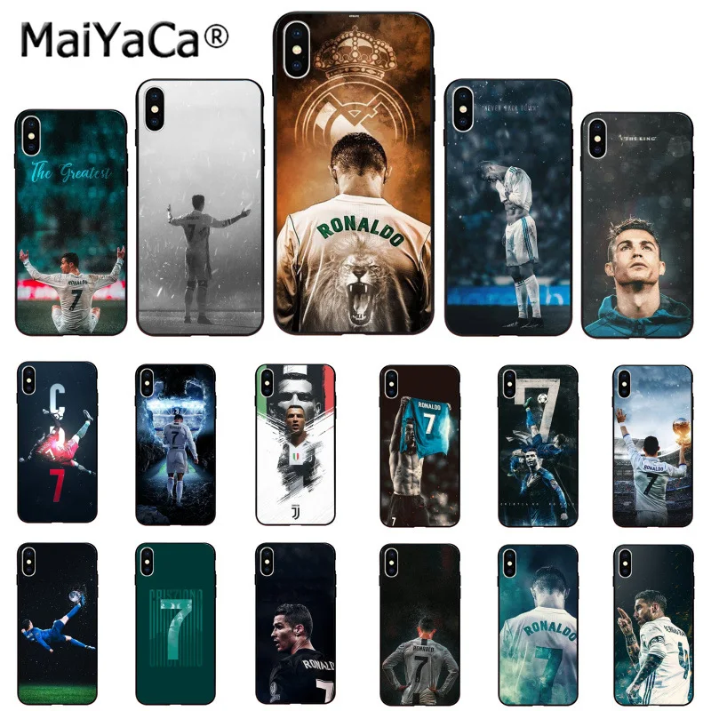 

MaiYaCa Cr7 cristiano ronaldo DIY Luxury High-end Protector Case for Apple iPhone 8 7 6 6S Plus X XS MAX 5 5S SE XR Mobile Cases