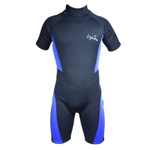 Cheap 3mm neoprene shorty men triatlon wetsuit swimsuit Plus Size mens black swimwear swimming font b