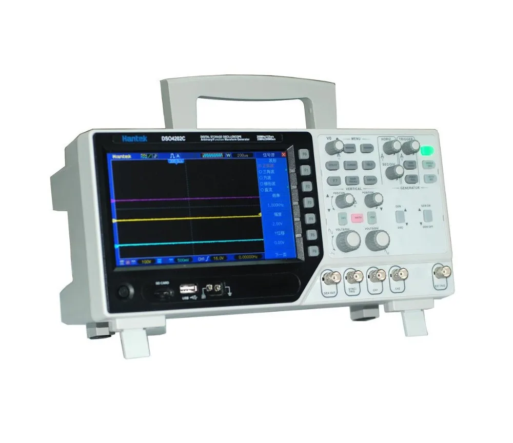 

Hantek IDS1070A virtual oscilloscope 2 channel 70MHz 250MSa / s wireless WIFI connection to iPhone/iPad/Windows