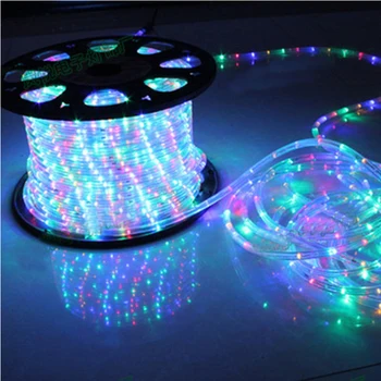 

Waterproof Rainbow Tube Rope Led Strip Christmas Light Outdoors Holiday Decoration Lights 2m-20m Ac220v Ip65 Led Rgbstrip