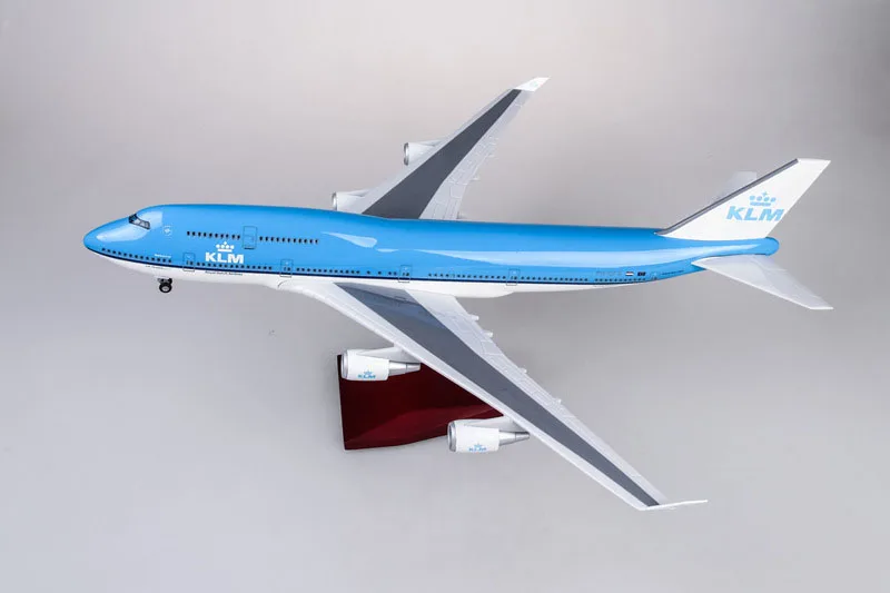 47 см 1/157 масштаб самолета Neitherland модель авиалайнера 747 Boeing B747 KLM королевский синий белый голландская авиакомпания Коллекционная высокое качество