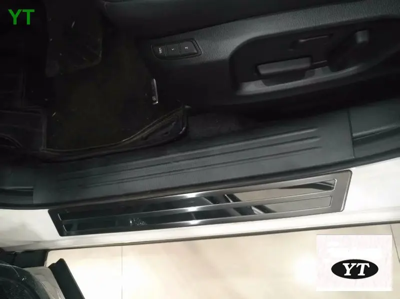 Авто внутренняя и внешняя Накладка на порог, накладка на педаль для Mazda CX-5, 4 шт./лот, нержавеющая сталь