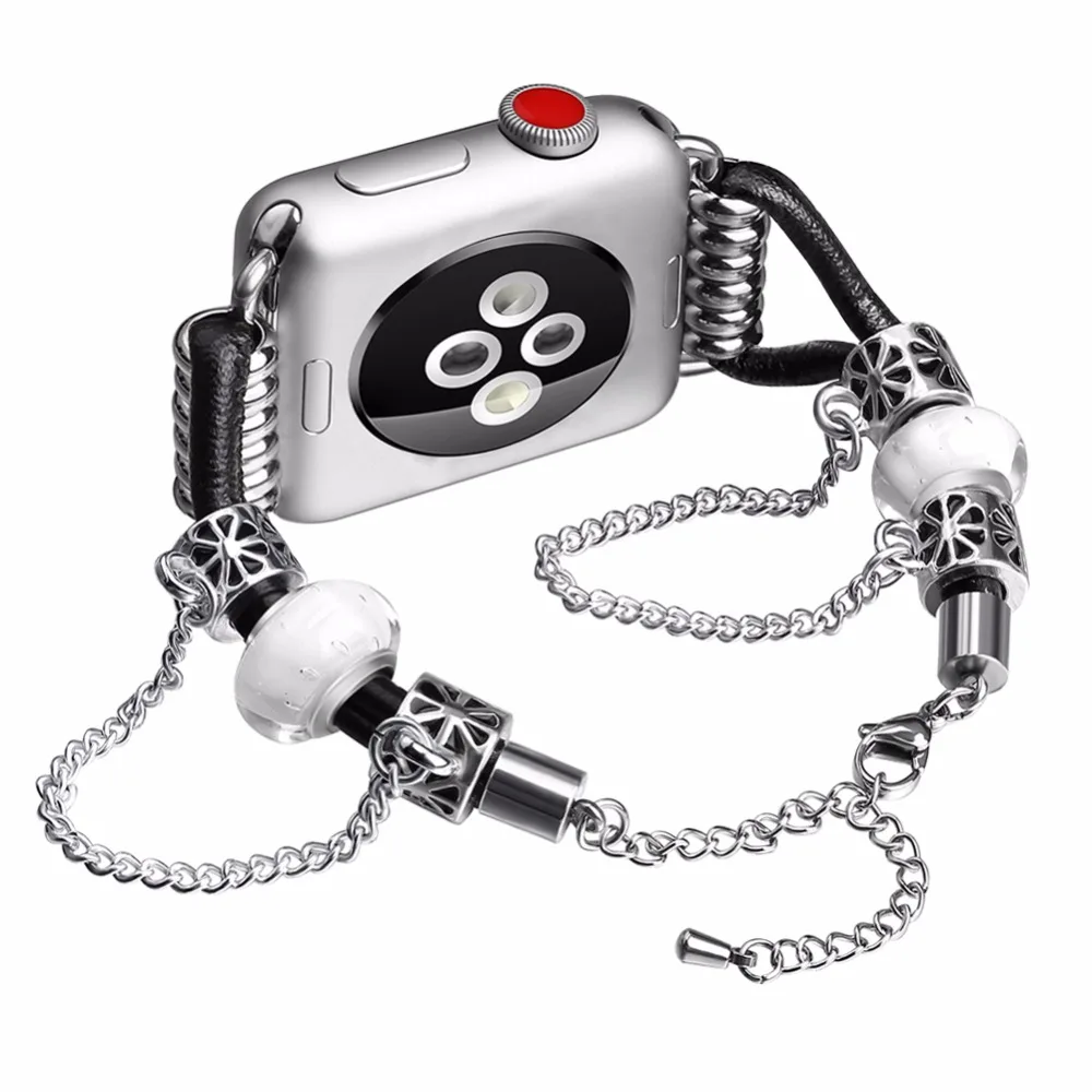 BOX W ремешок для часов Iwatch 38 мм/42 мм 40 мм/44 из нержавеющей стали на запястье с