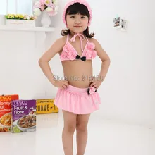 VIVOBINIYA/ ; детский купальник для маленьких девочек; раздельный купальный костюм; детский купальный костюм из 2 предметов; летняя одежда