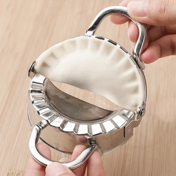

Dumpling Maker Stainless Steel Dumpling Maker and Dough Press Dumpling Pie Ravioli Mold Mould Maker Pastry Tool for Cooking