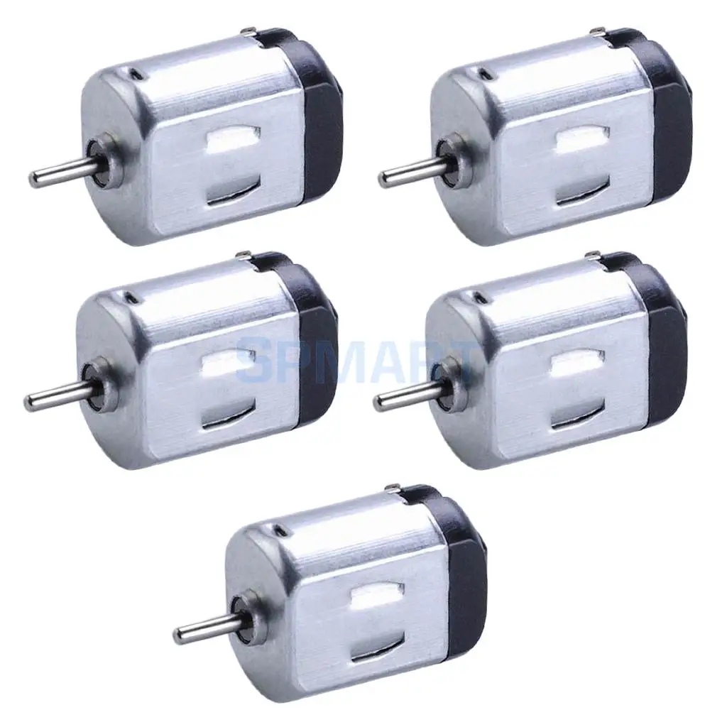 5Pcs Micro 130 6V DC Small Motor for DIY Model Toy Car Aircraft Boat Silver