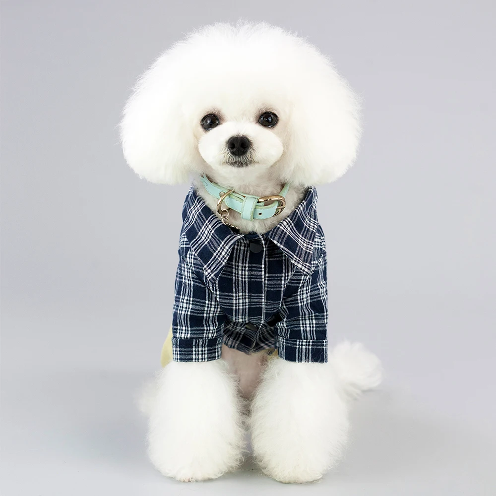 Plaid Dog Clothes Summer Pet Clothing for Dog Cat Pet Bib Pants Chihuahua Clothes S-XXL for Small Dogs Spring Autumn (10)