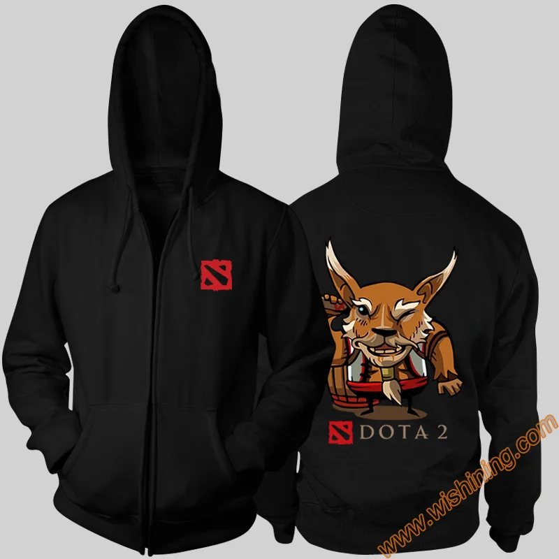  DOTA 2 hero Hoodies DOTA 2 Chaos Knight Black 3xl Large Size Hoodie DOTA2 Full Zipper Hooded Sweats