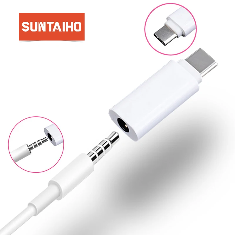 Suntaiho USB C 3.1 Type C To 3.5mm Audio Cable Converter Adapter USB-C Type-C Male To 3.5 Earphone AUX Jack For Xiaomi 6 Letv 2 Suntaiho USB C 3.1 Type C To 3.5mm Audio Cable Converter Adapter USB-C Type-C Male To 3.5 Earphone AUX Jack For Xiaomi 6 Letv 2