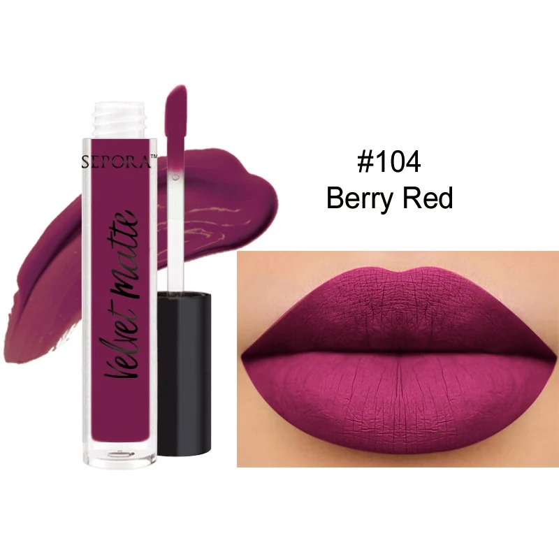 

2019 Natural Liquid Pigment Lipstick Cosmetics Lips Gloss Long Lasting Lips Colors Matte Lipstick Makeup