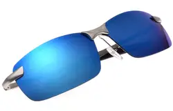2016 Топ Мода Бросился взрослых Ice Светоотражающие поляризованные Uv400 Uv100 % Спортивная драйвер Рыбалка мужские солнцезащитные очки